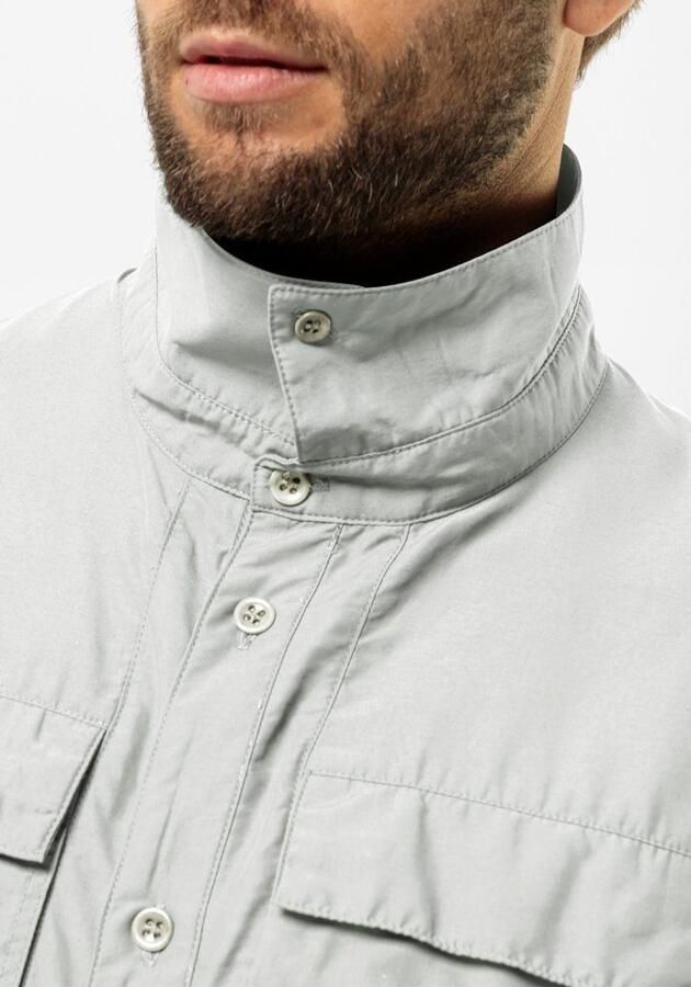 Jack Wolfskin Barrier LS Shirt Men Overhemd met bescherming tegen muggen en zon Heren XXXL cool grey Cool Grey - Foto 5