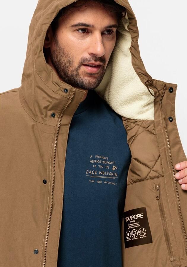 Jack Wolfskin Talforst Parka Men Waterdichte winterjas Heren XXXL chipmunk - Foto 5