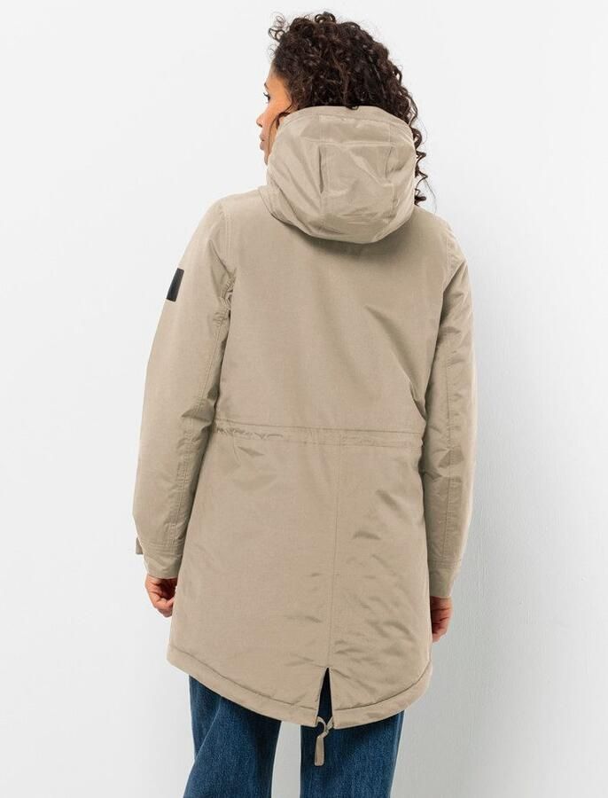 Jack Wolfskin Talforst Parka Women Waterdichte winterjas Dames XXL anis