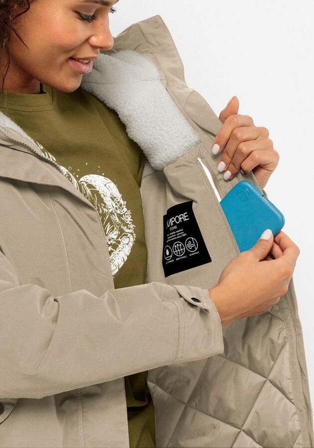 Jack Wolfskin Talforst Parka Women Waterdichte winterjas Dames XXL anis - Foto 4