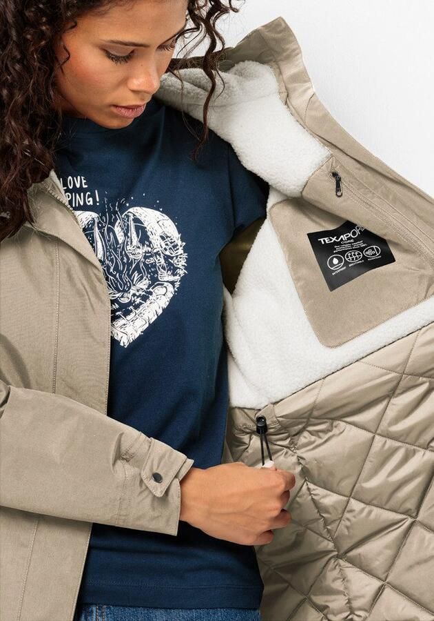 Jack Wolfskin Talforst Parka Women Waterdichte winterjas Dames XXL anis - Foto 5