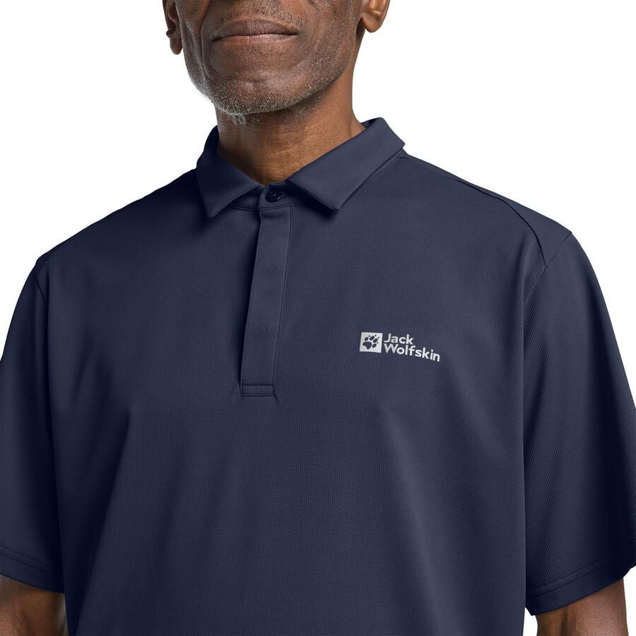 Jack Wolfskin Delgami Polo Men Poloshirt Heren XXXL blue night blue
