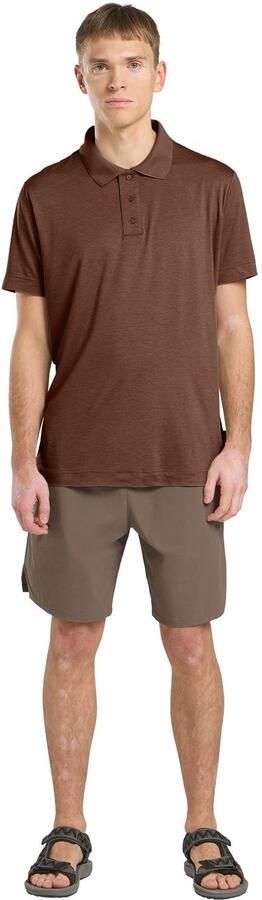 Jack Wolfskin Travel Polo Men Poloshirt met zonnebescherming Heren XXL dark rust heather dark rust heather - Foto 8