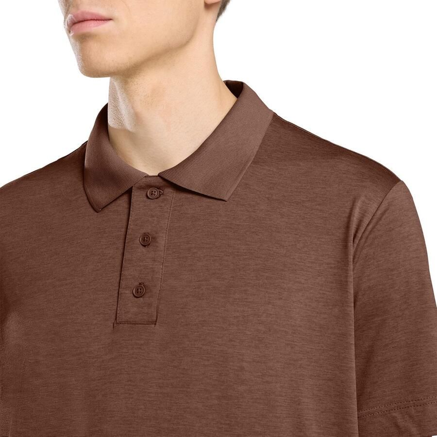 Jack Wolfskin Travel Polo Men Poloshirt met zonnebescherming Heren XXL dark rust heather dark rust heather