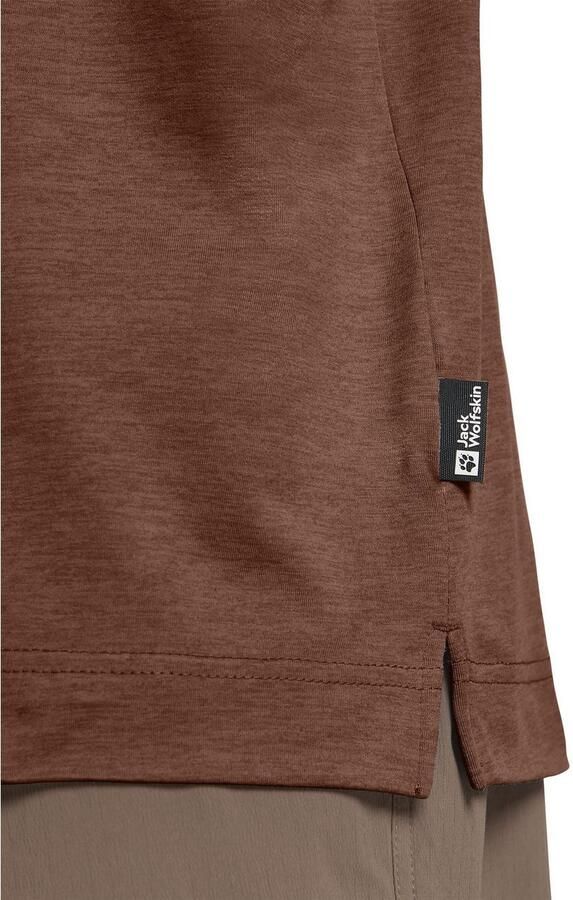 Jack Wolfskin Travel Polo Men Poloshirt met zonnebescherming Heren XXL dark rust heather dark rust heather - Foto 7