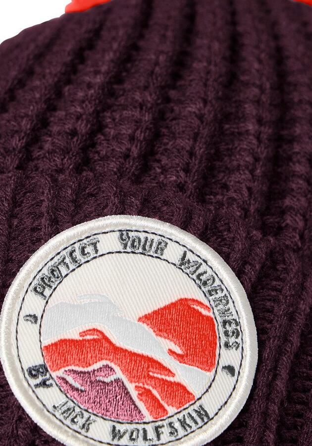 Jack Wolfskin Pompom Badge Beanie Kids Wintermuts Kinderen M amaranth - Foto 9