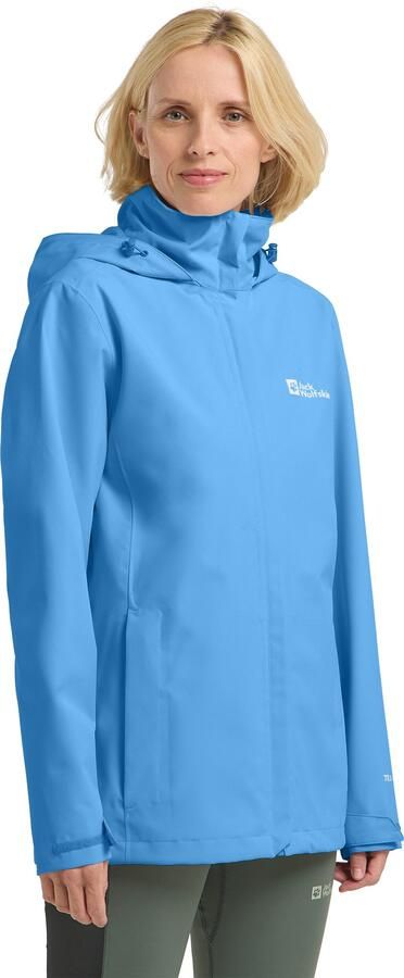 Jack Wolfskin Regenjack TRAILTIME 2L JKT W Waterafstotend winddicht ademend overgangsjas