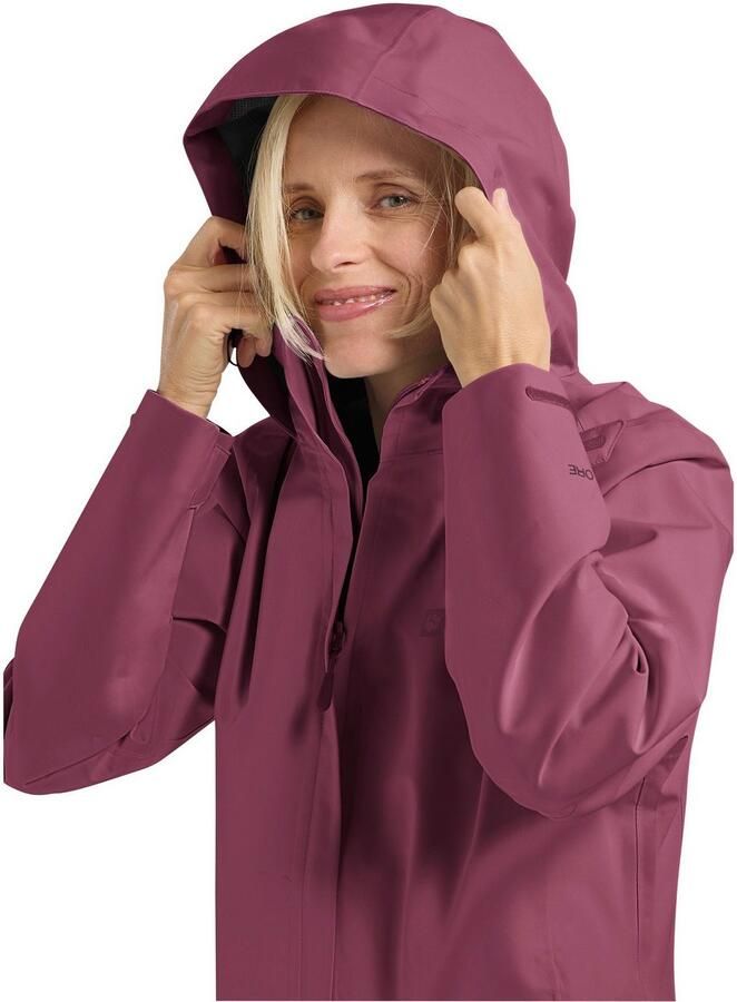 Jack Wolfskin Regenjack TRAILTIME 2L JKT W Waterafstotend winddicht ademend overgangsjas