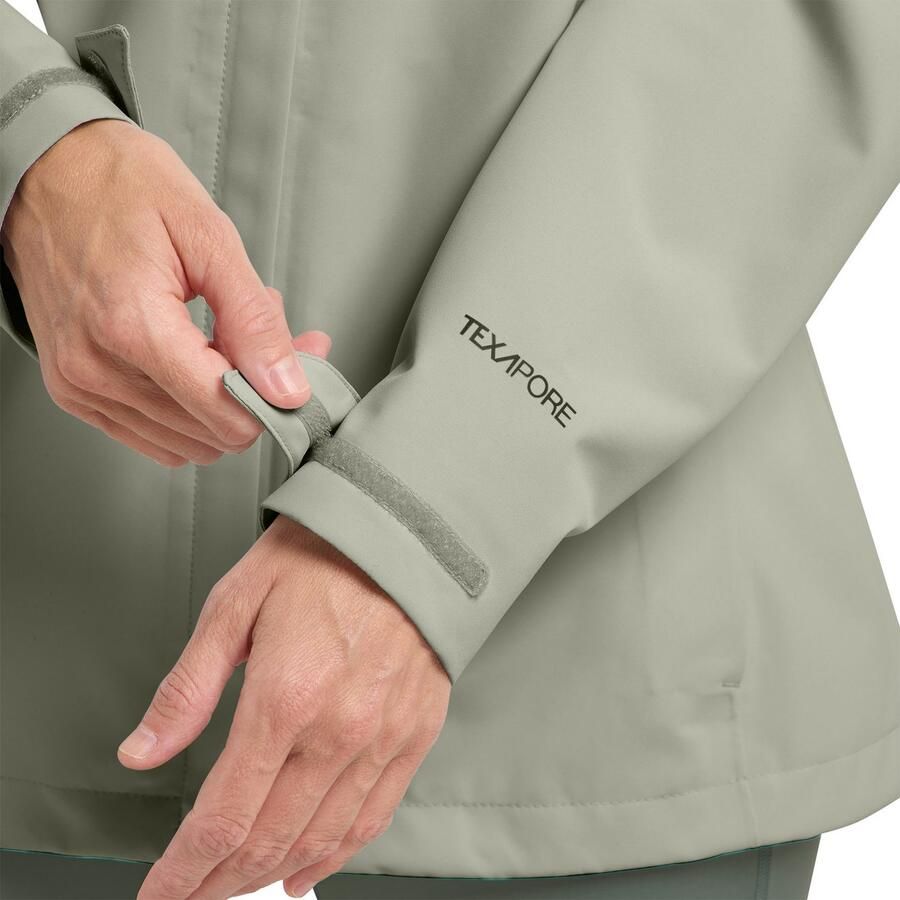 Jack Wolfskin Regenjack TRAILTIME 2L JKT W Waterafstotend winddicht ademend overgangsjas