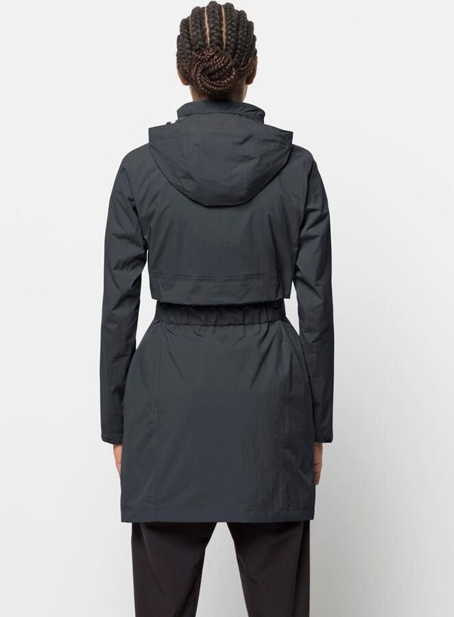 Jack Wolfskin Norden Port Coat Women Regenjas Dames XXL phantom - Foto 6