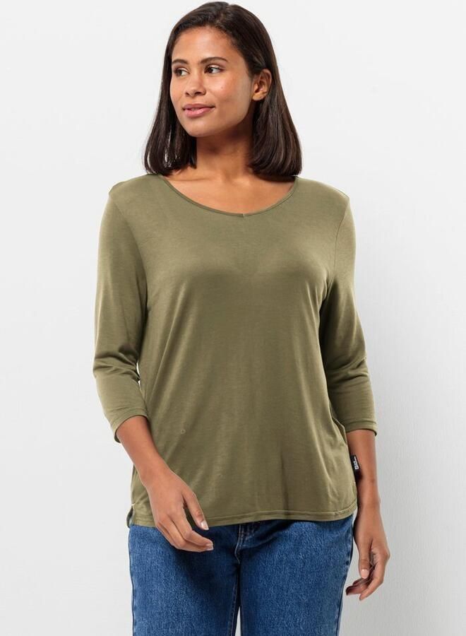 Jack Wolfskin Mola 3|4 T-Shirt Women Shirt met halve mouwen Dames XXL bay leaf Bay Leaf - Foto 3