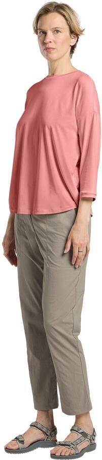 Jack Wolfskin Travel 3 4 T-Shirt Women T-shirt met 3 4 mouwen met zonnebescherming dames XXL mineral red heather mineral red heather - Foto 5