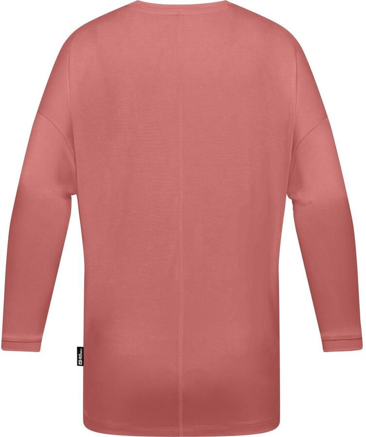 Jack Wolfskin Travel 3 4 T-Shirt Women T-shirt met 3 4 mouwen met zonnebescherming dames XXL mineral red heather mineral red heather - Foto 2