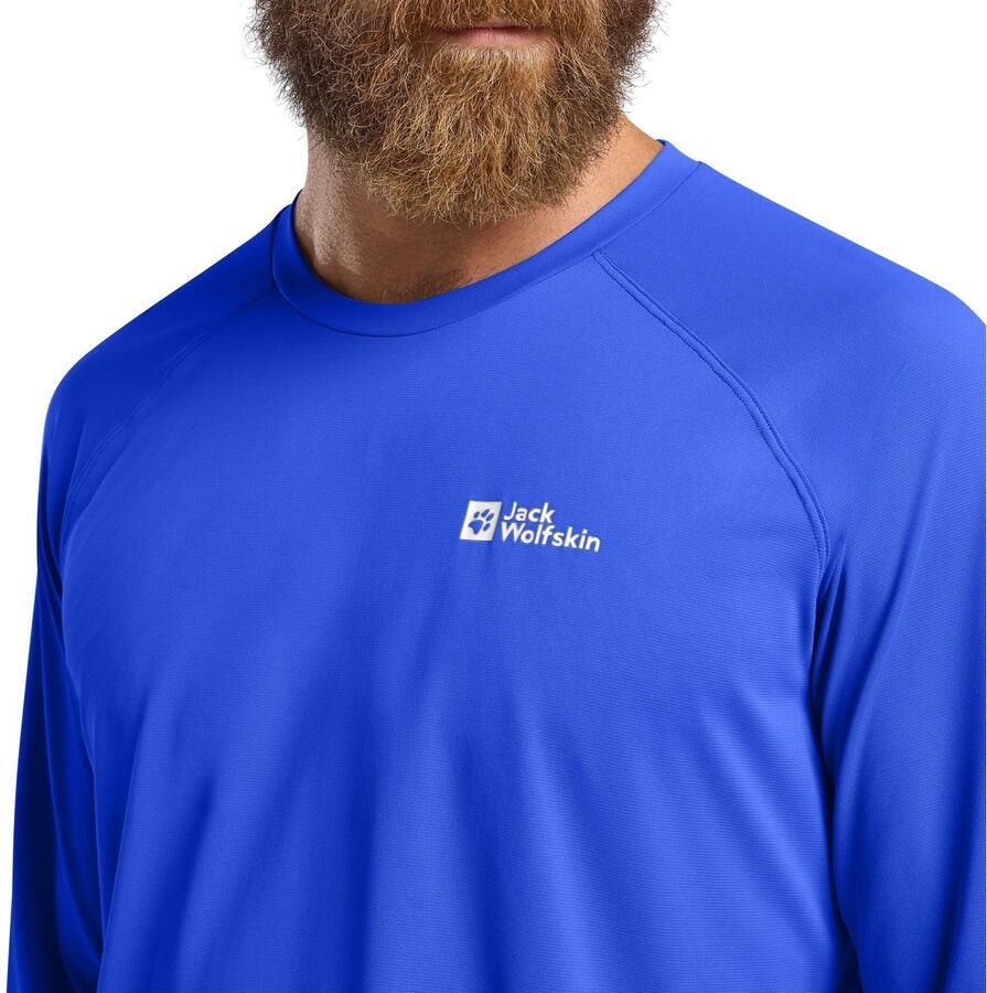 Jack Wolfskin Prelight Swift LS Men Functioneel shirt met lange mouwen en zonnebescherming heren XL blue vibrant blue - Foto 2