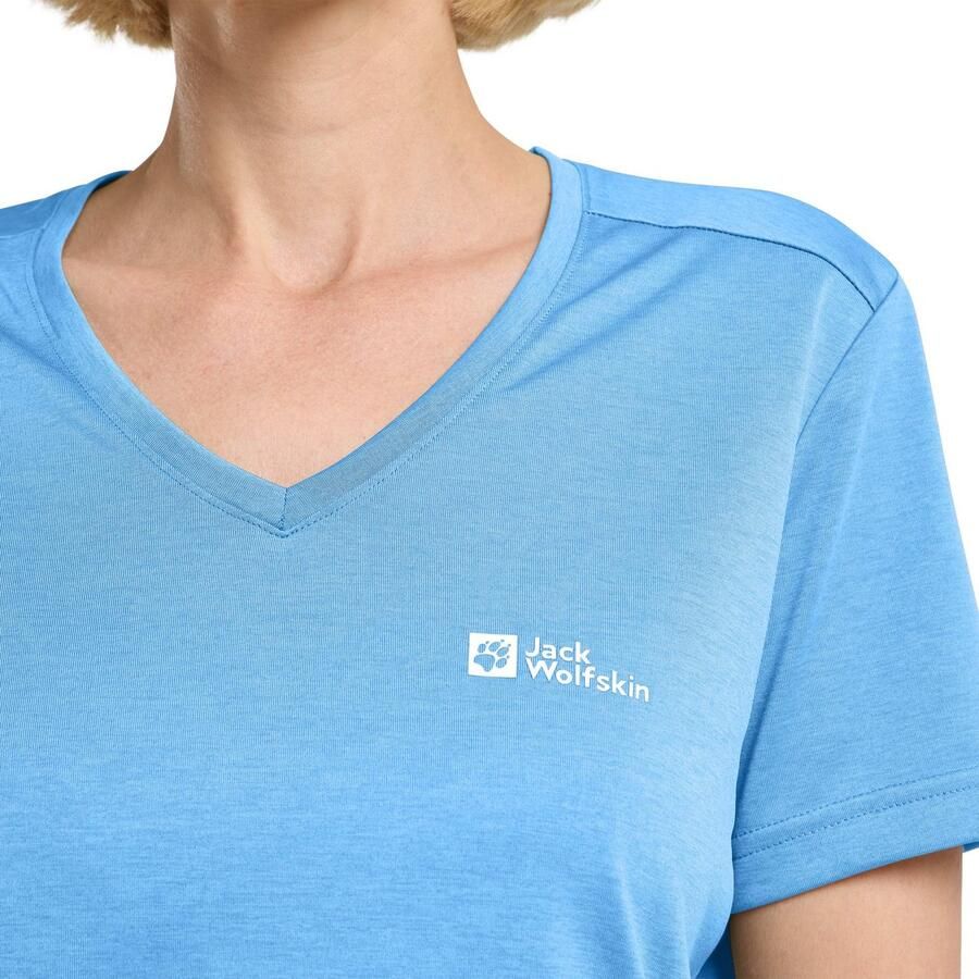 Jack Wolfskin Crosstrail T-Shirt Women Functioneel shirt Dames 2XL mid blue mid blue