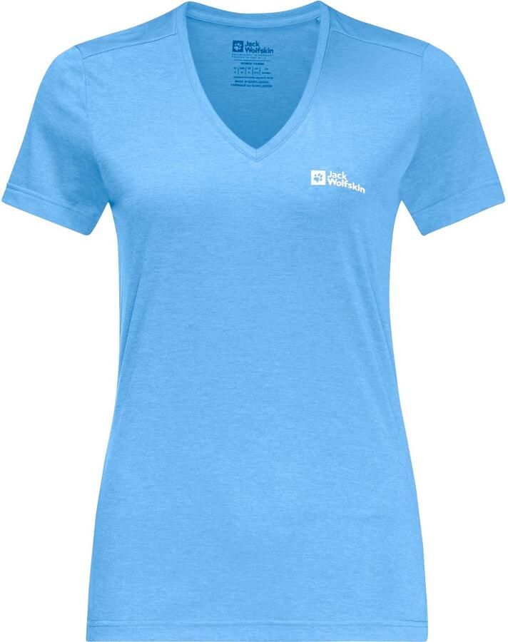 Jack Wolfskin Crosstrail T-Shirt Women Functioneel shirt Dames 2XL mid blue mid blue - Foto 2