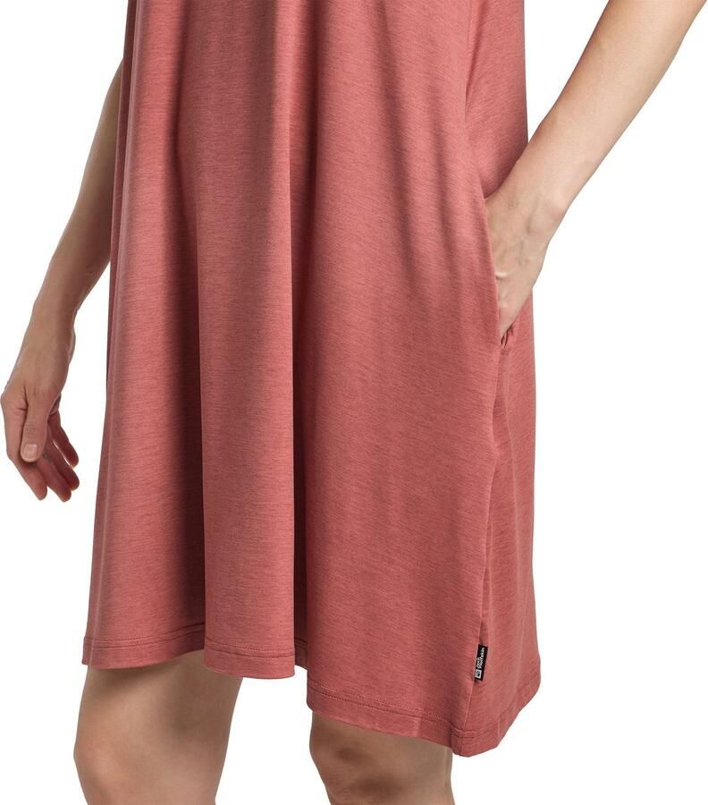 Jack Wolfskin Travel Dress Zomerjurk Dames 2XL mineral red heather mineral red heather - Foto 2