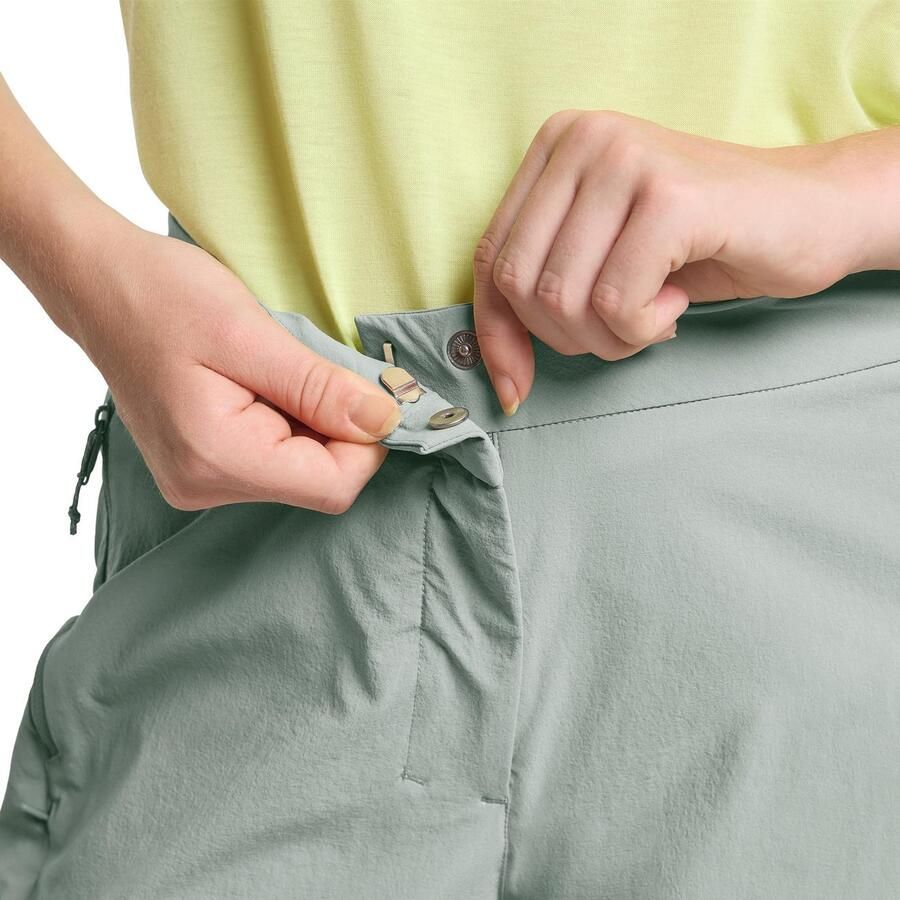 Jack Wolfskin Hikeout Shorts Women Korte wandelbroek Dames 34 slate green slate green