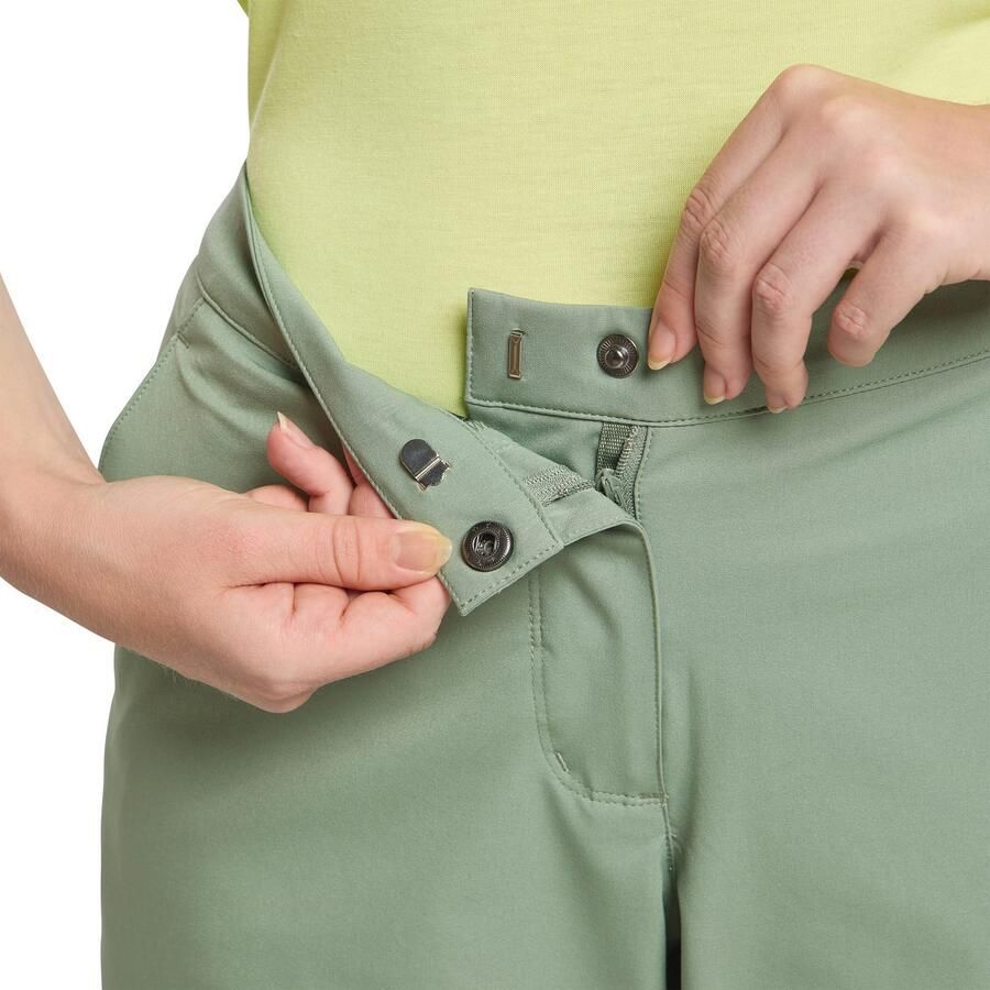 Jack Wolfskin Hiking Alpine Short Women Korte wandelbroek Dames 40 eucalyptus