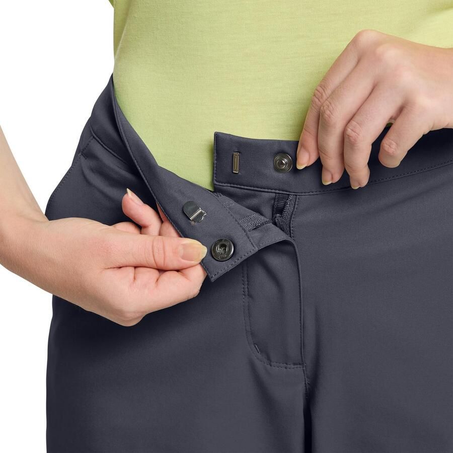 Jack Wolfskin Hiking Alpine Short Women Korte wandelbroek Dames 44 graphite