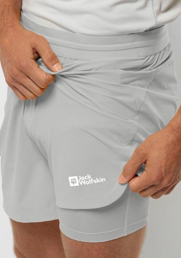 Jack Wolfskin Prelight 2in1 Shorts Men Korte wandelbroek Heren XXL cool grey Cool Grey - Foto 4