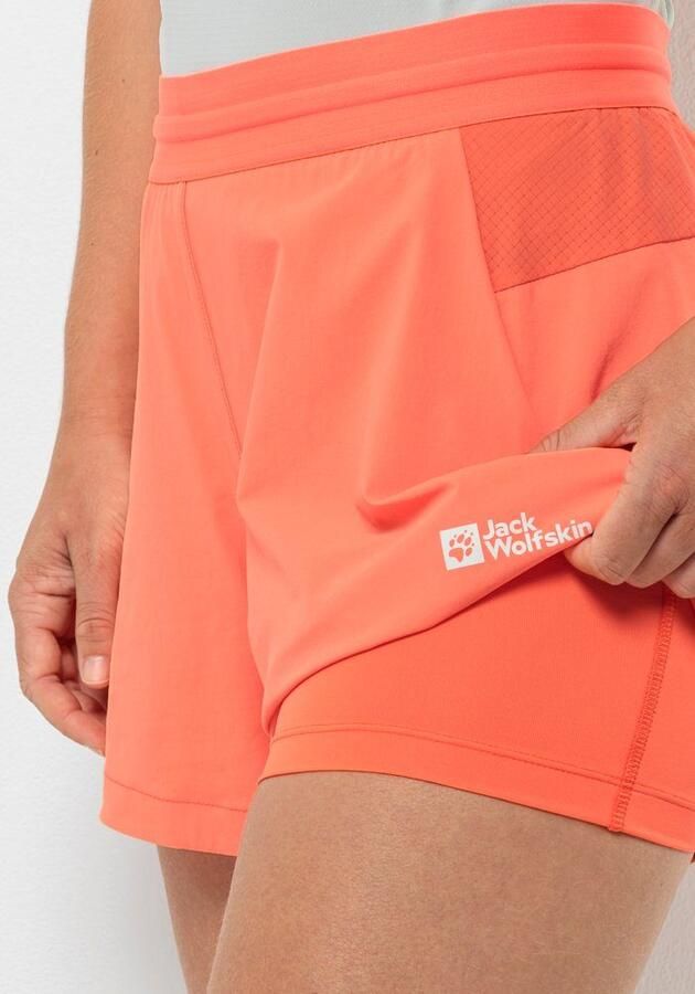 Jack Wolfskin Prelight 2in1 Shorts Women Korte wandelbroek Dames XL digital orange Digital Orange - Foto 4