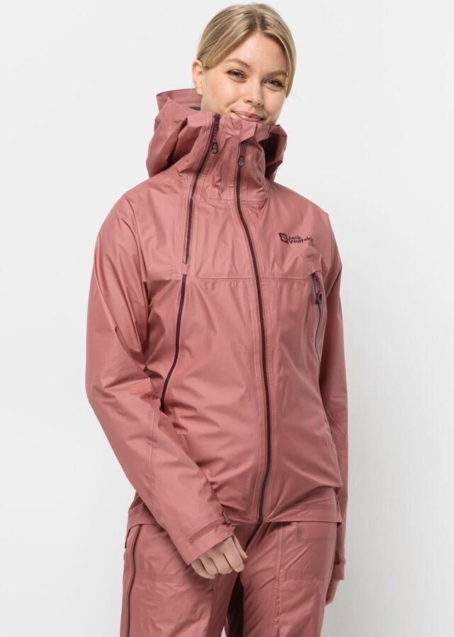 Jack Wolfskin Alpspitze Air 3L Jacket Women Zeer goed ademend skitouring-jack met RECCO -lokalisatie XL blush powder blush powder - Foto 9