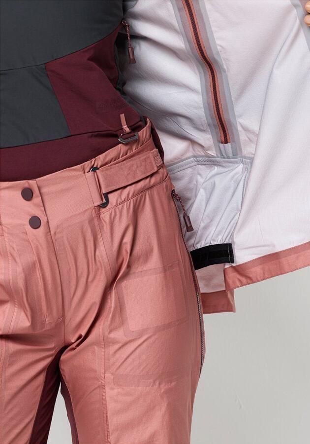 Jack Wolfskin Alpspitze Air 3L Jacket Women Zeer goed ademend skitouring-jack met RECCO -lokalisatie XL blush powder blush powder - Foto 7