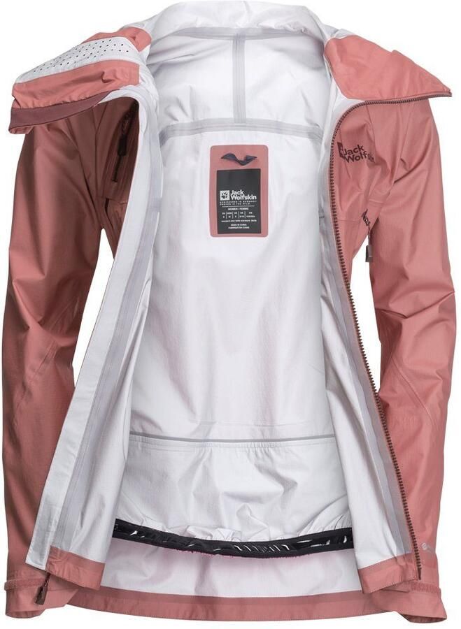 Jack Wolfskin Alpspitze Air 3L Jacket Women Zeer goed ademend skitouring-jack met RECCO -lokalisatie XL blush powder blush powder - Foto 4