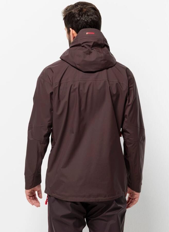 Jack Wolfskin Alpspitze Pro 3L Jacket Men Zeer goed ademend skitouring-jack met RECCO -lokalisatie XXL red earth red earth - Foto 2