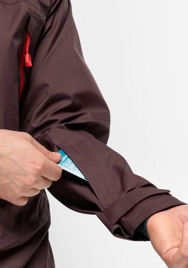 Jack Wolfskin Alpspitze Pro 3L Jacket Men Zeer goed ademend skitouring-jack met RECCO -lokalisatie XXL red earth red earth - Foto 4