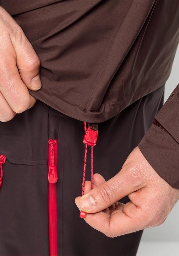 Jack Wolfskin Alpspitze Pro 3L Jacket Men Zeer goed ademend skitouring-jack met RECCO -lokalisatie XXL red earth red earth - Foto 5