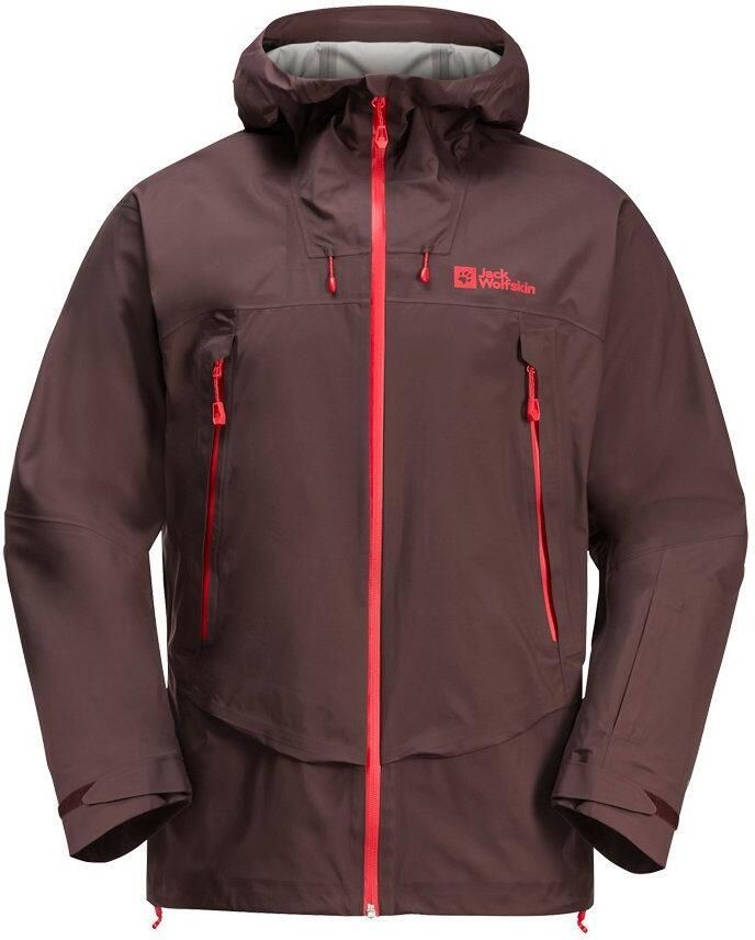Jack Wolfskin Alpspitze Pro 3L Jacket Men Zeer goed ademend skitouring-jack met RECCO -lokalisatie XXL red earth red earth - Foto 3