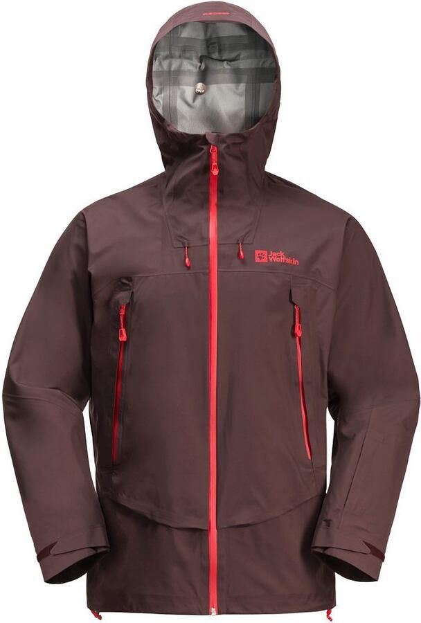 Jack Wolfskin Alpspitze Pro 3L Jacket Men Zeer goed ademend skitouring-jack met RECCO -lokalisatie XXL red earth red earth - Foto 7