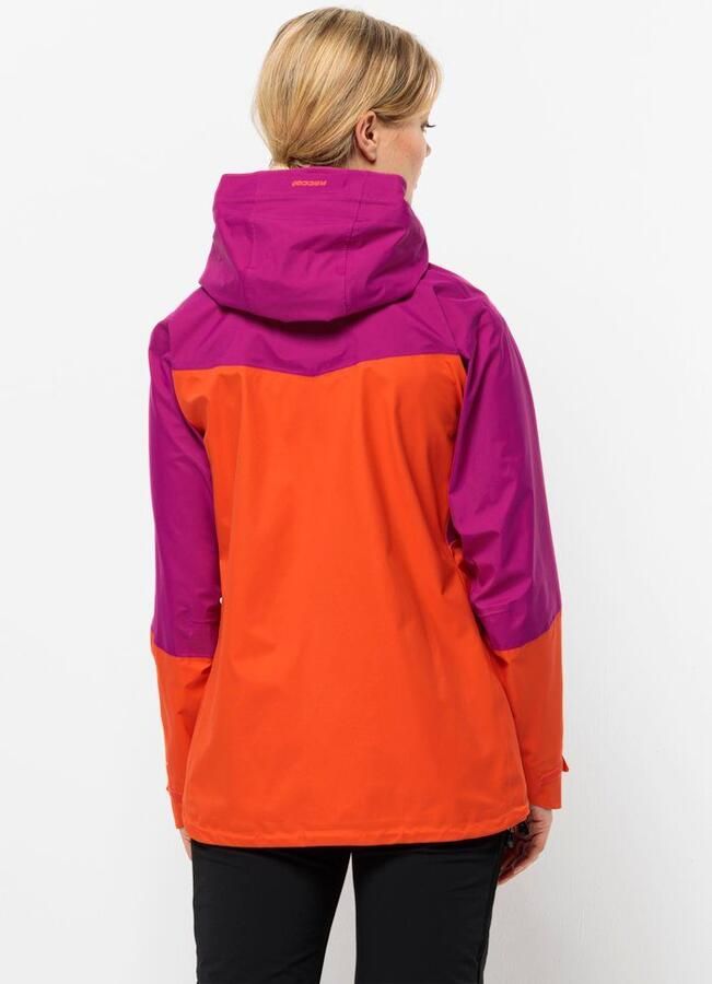 Jack Wolfskin Alpspitze Pro 3L Jacket Women Zeer goed ademend skitouring-jack met RECCO -lokalisatie XL vibrant orange vibrant orange - Foto 2