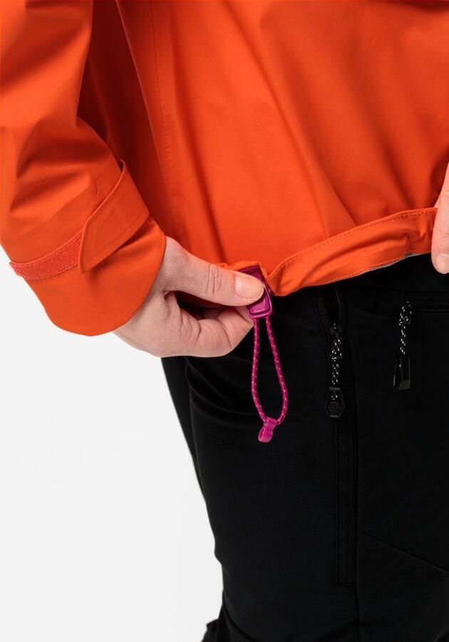 Jack Wolfskin Alpspitze Pro 3L Jacket Women Zeer goed ademend skitouring-jack met RECCO -lokalisatie XL vibrant orange vibrant orange - Foto 4