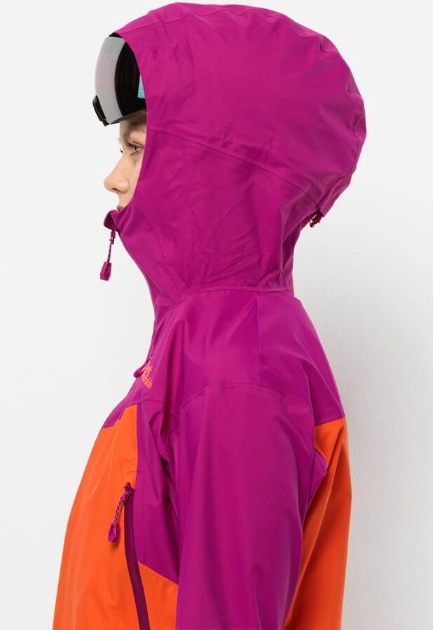 Jack Wolfskin Alpspitze Pro 3L Jacket Women Zeer goed ademend skitouring-jack met RECCO -lokalisatie XL vibrant orange vibrant orange - Foto 6