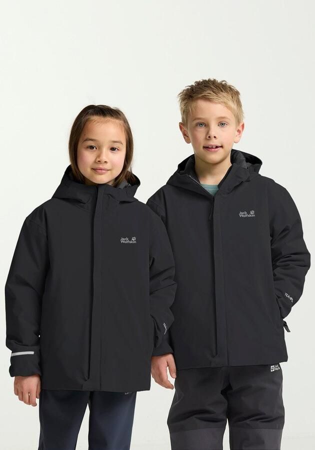 Jack Wolfskin Flowline SKI Jacket Kids Geïsoleerde ski-jas voor kinderen 104 black - Foto 13