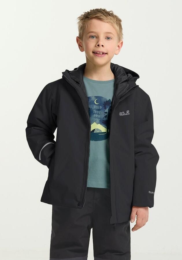 Jack Wolfskin Flowline SKI Jacket Kids Geïsoleerde ski-jas voor kinderen 104 black - Foto 5