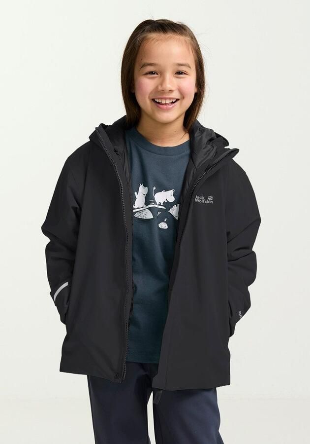 Jack Wolfskin Flowline SKI Jacket Kids Geïsoleerde ski-jas voor kinderen 104 black - Foto 6