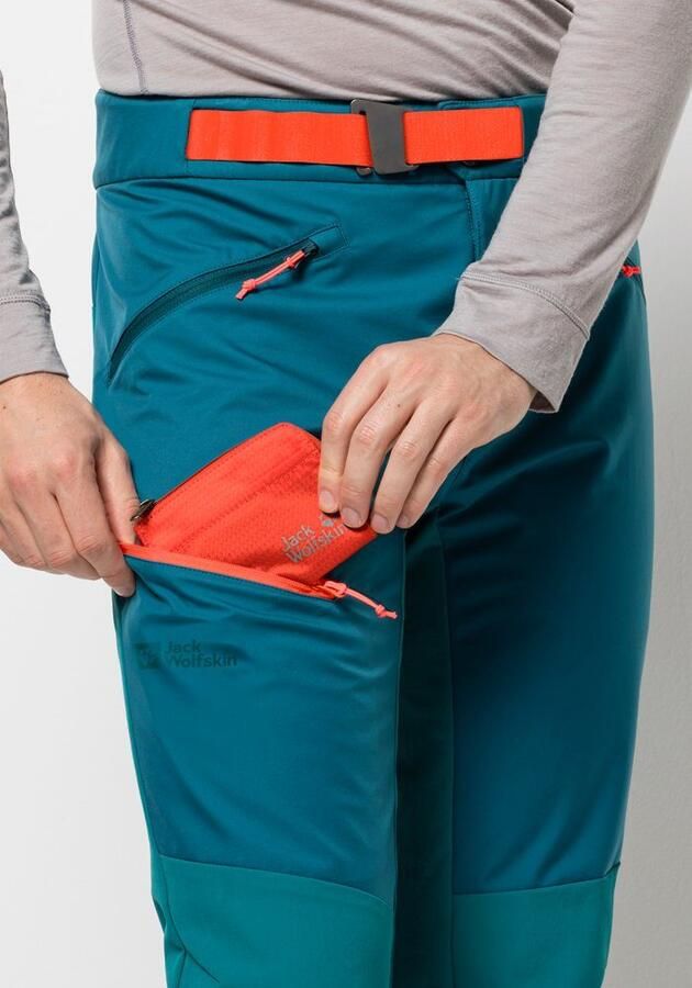 Jack Wolfskin Alpspitze Pants Men Skitours softshellbroek Heren 46 blue coral blue coral - Foto 2