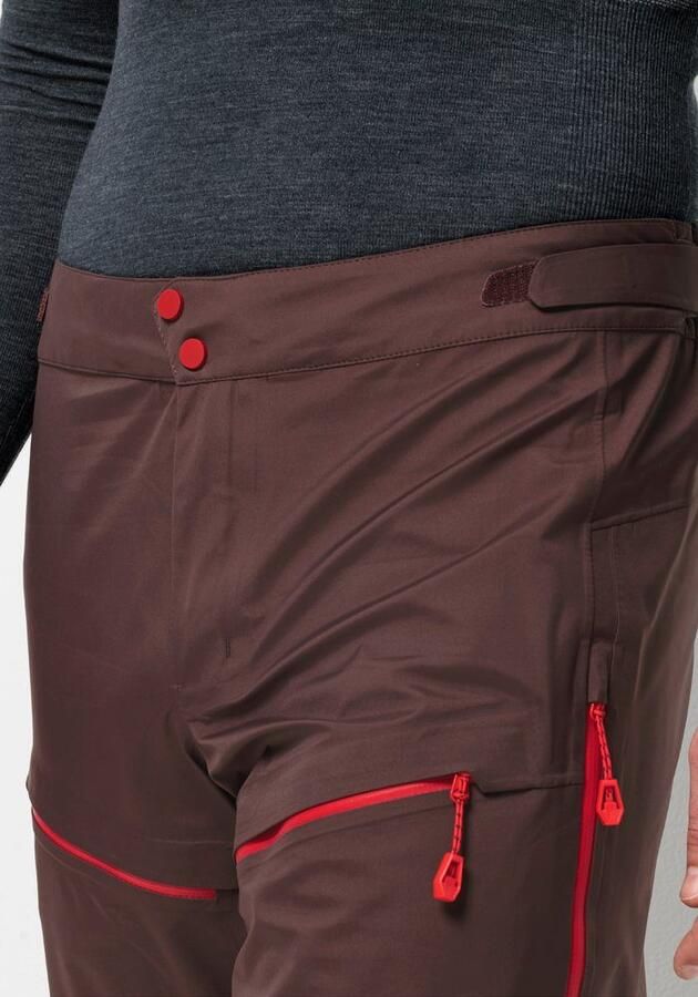 Jack Wolfskin Alpspitze Pro 3L Pants Men Hardshell skibroek met RECCO -lokalisatiesysteem Heren 46 red earth red earth - Foto 2