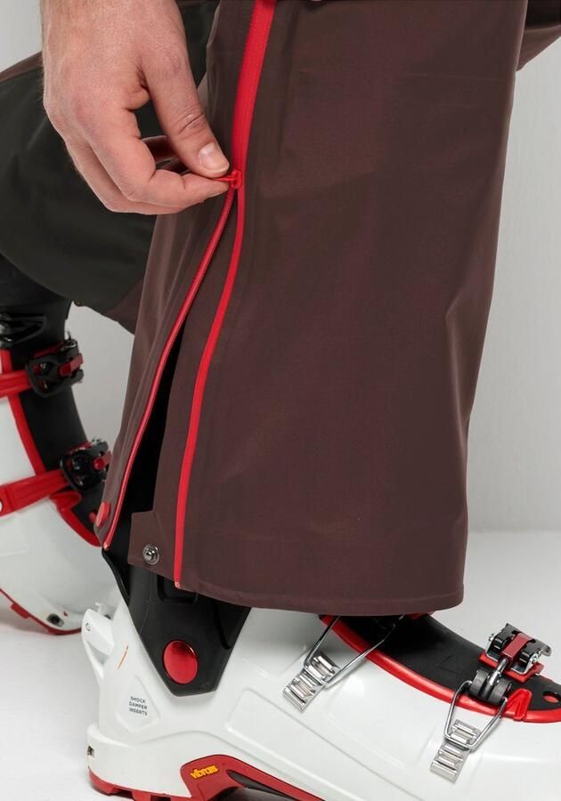 Jack Wolfskin Alpspitze Pro 3L Pants Men Hardshell skibroek met RECCO -lokalisatiesysteem Heren 46 red earth red earth - Foto 3