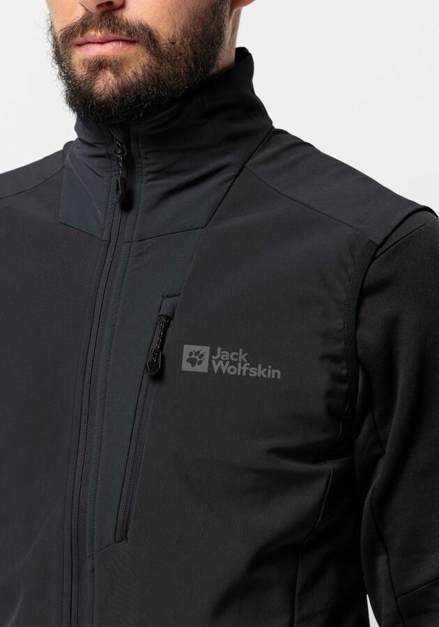 Jack Wolfskin Alpspitze Vest Men Softshellbodywarmer met RECCO -lokalisatiesysteem Heren XXL phantom - Foto 3