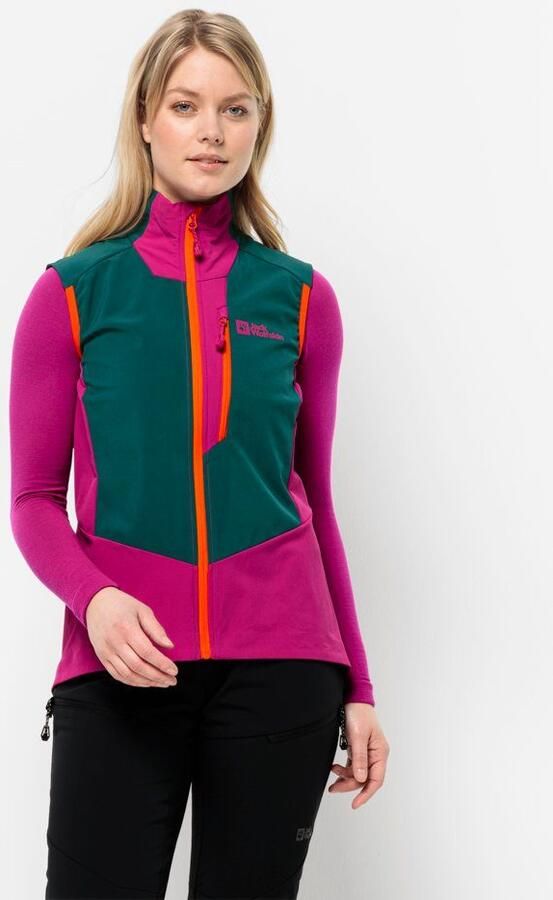 Jack Wolfskin Alpspitze Vest Women Softshellbodywarmer met RECCO -lokalisatiesysteem Dames XL sea green sea green - Foto 5