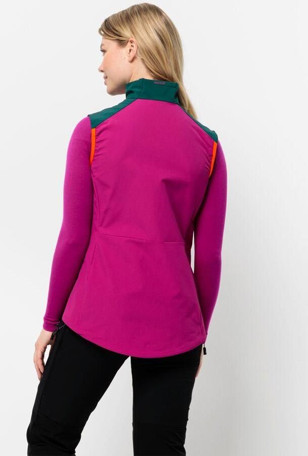 Jack Wolfskin Alpspitze Vest Women Softshellbodywarmer met RECCO -lokalisatiesysteem Dames XL sea green sea green - Foto 3