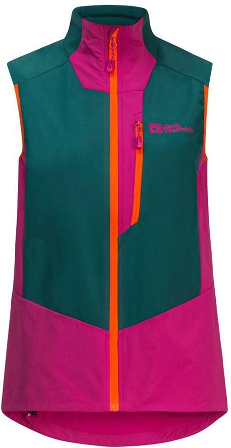 Jack Wolfskin Alpspitze Vest Women Softshellbodywarmer met RECCO -lokalisatiesysteem Dames XL sea green sea green - Foto 4