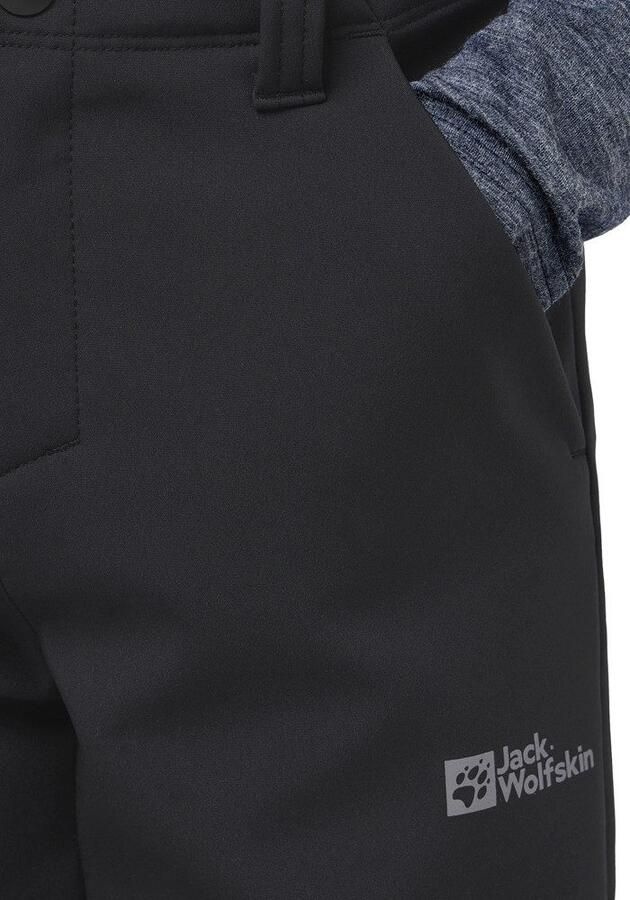 Jack Wolfskin Fourwinds Pants Kids Softshellbroek Kinderen 104 black - Foto 5