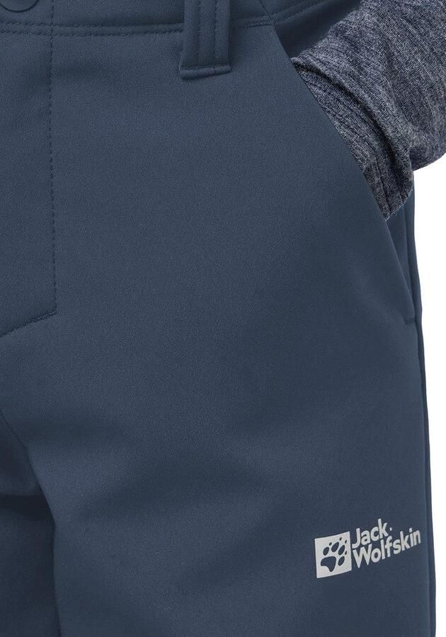 Jack Wolfskin Fourwinds Pants Kids Softshellbroek Kinderen 104 midnight sky midnight sky - Foto 5