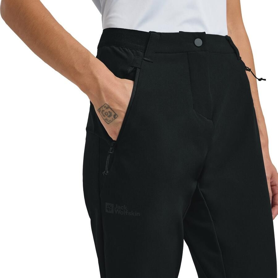Jack Wolfskin Geigelstein Slim Pants Women Softshell-wandelbroek Dames 34 black